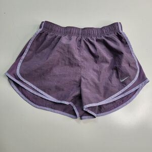 M NIKE DRI-FIT TEMPO PURPLE LAVENDER RUNNING ATHLETIC SHORTS + PANTY MEDIUM